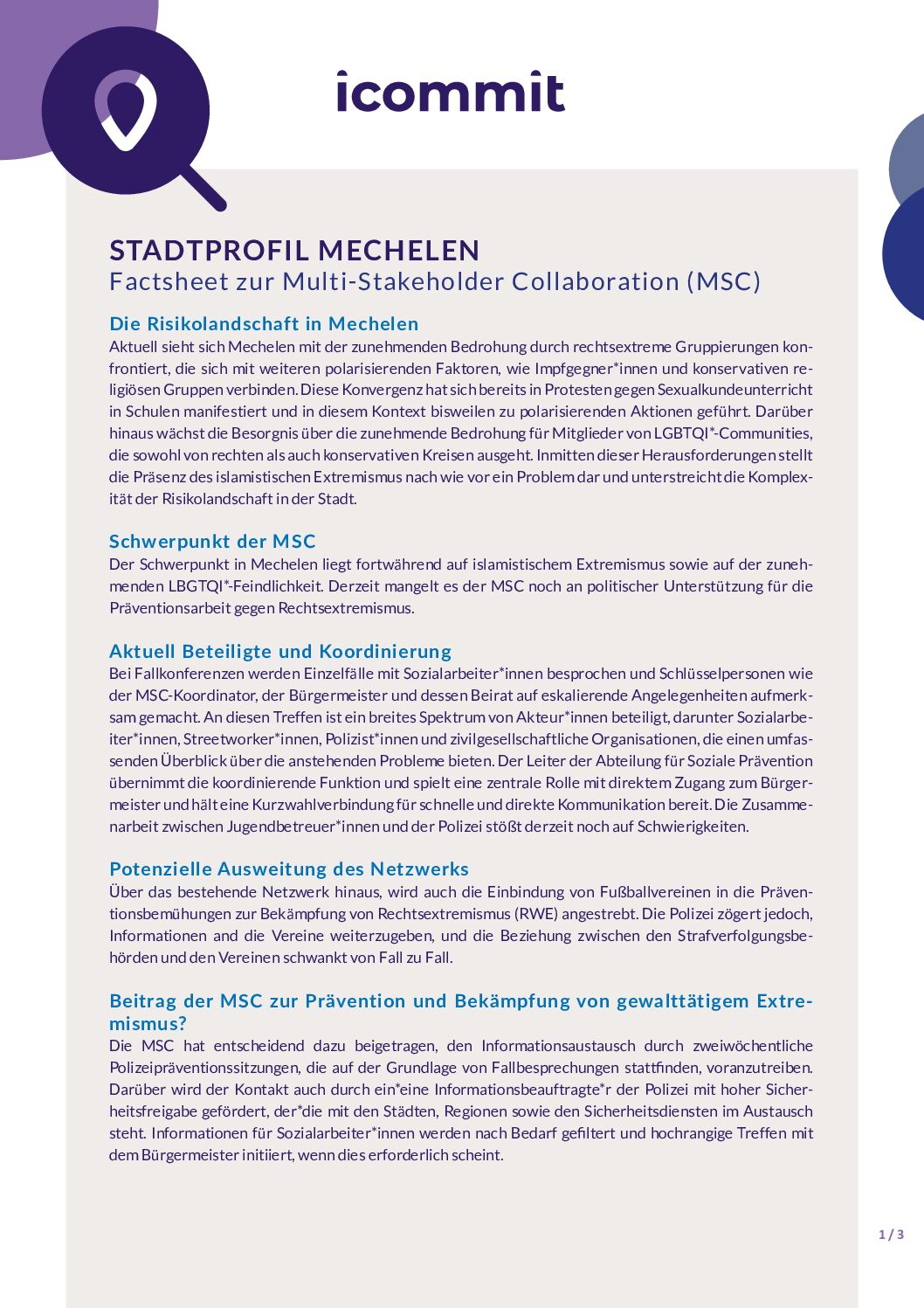 Mechelen Factsheet German