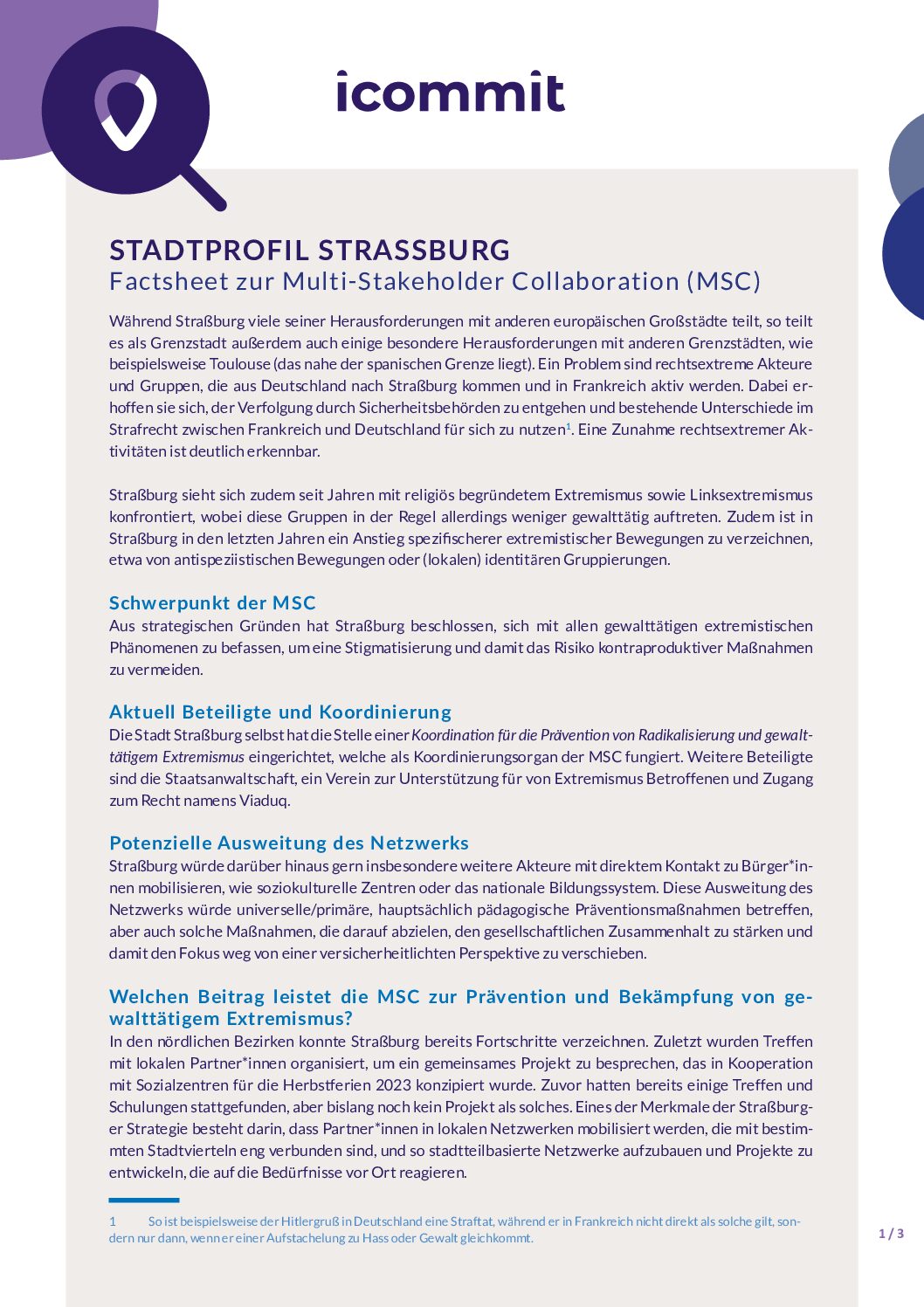 Strasbourg Factsheet German